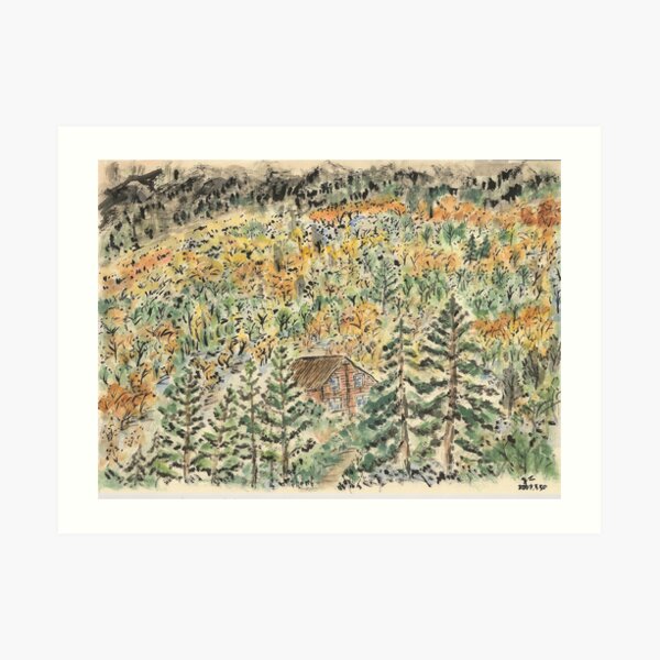 A House in the Wood Art Print