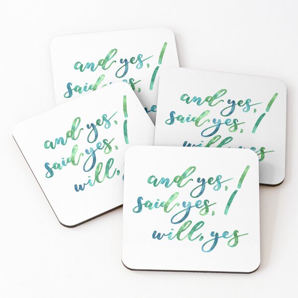 Item preview, and yes I said yes I will yes ulysses quote designed and sold by -letterature-.