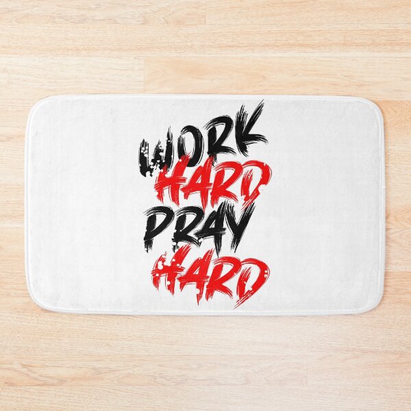 Item preview, Work Hard Pray Hard designed and sold by Dewirumbaina.