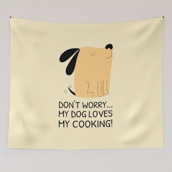 Item preview, Funny Cooking and Dog Meme Wagging Tail designed and sold by quoteology.