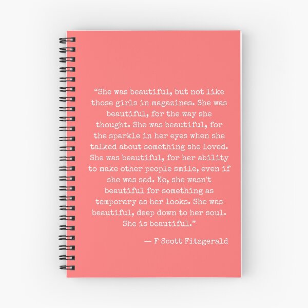 Item preview, She was beautiful - F Scott Fitzgerald designed and sold by The Little Wood Cottage.