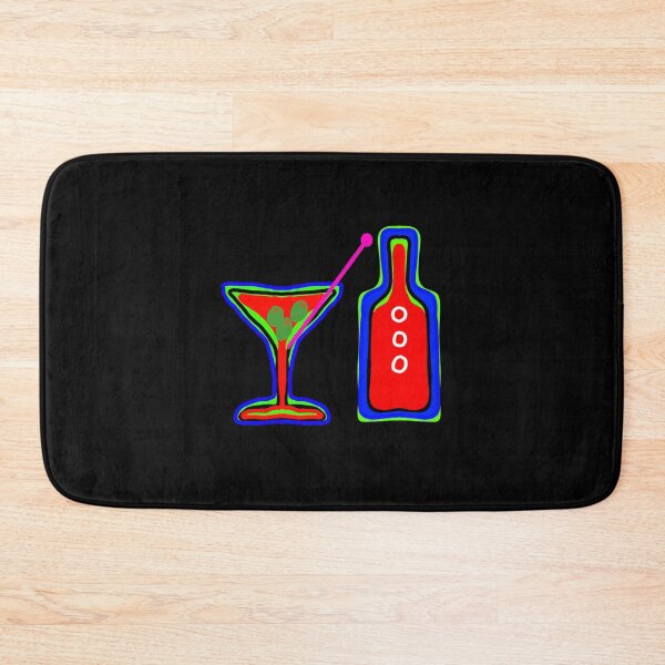 Item preview, Bottle and Martini glass designed and sold by Blertz.