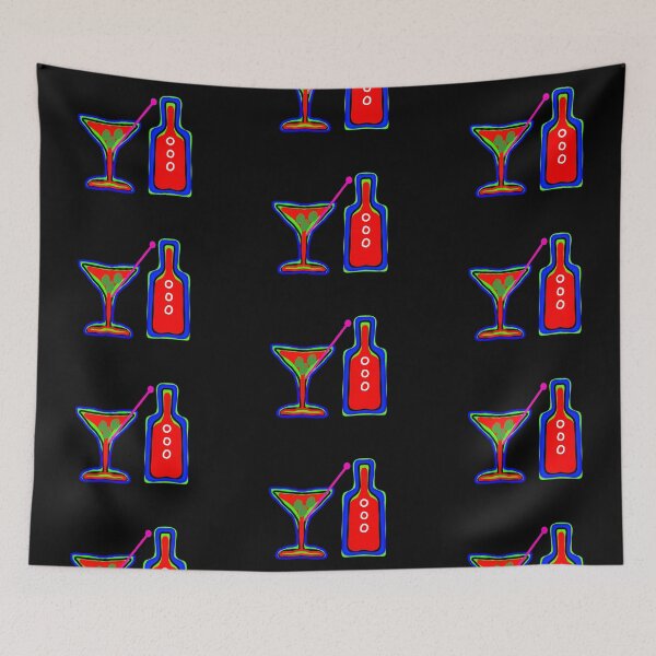 Item preview, Bottle and Martini glass designed and sold by Blertz.