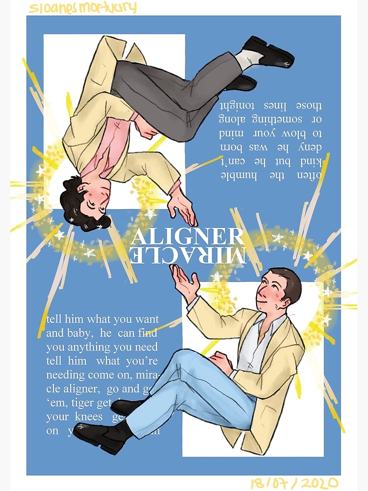 "the last shadow puppets miracle aligner (blue)" Poster for Sale by Sloane's Mortuary Redbubble