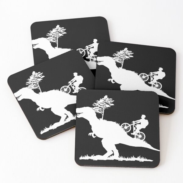 Item preview, Fun Mountain Bike MTB Gift Design Dino Biker Gift Idea print designed and sold by Lisbob.