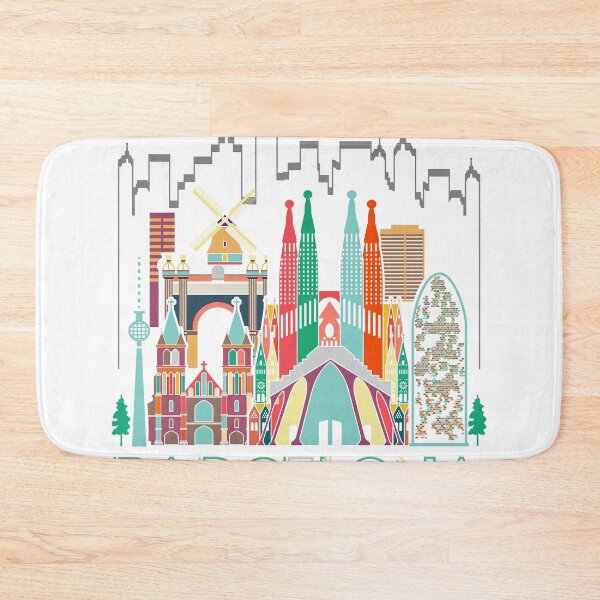 Item preview, Fun Travel Spain Barcelona Vacation Gift Design Idea print designed and sold by Lisbob.