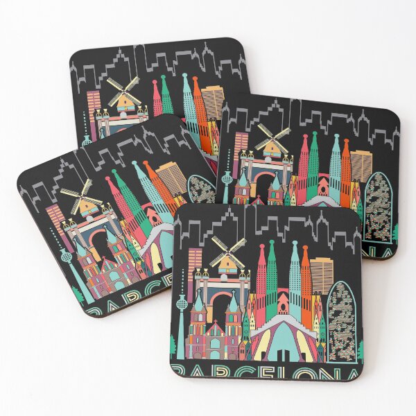 Item preview, Fun Travel Spain Barcelona Vacation Gift Design Idea print designed and sold by Lisbob.
