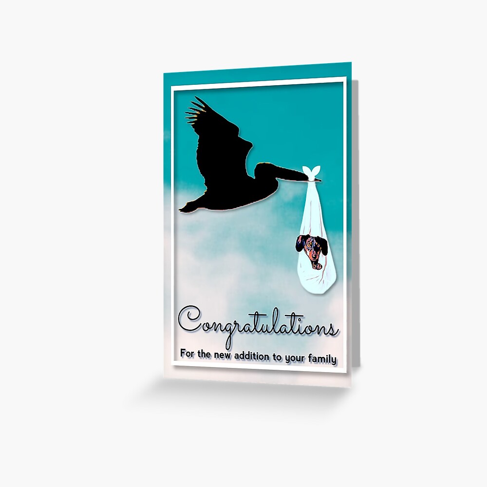  congratulations for the new addition to your family greeting card by