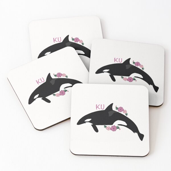 Item preview, Ku the killer whale flower art designed and sold by Animaldesigns24.
