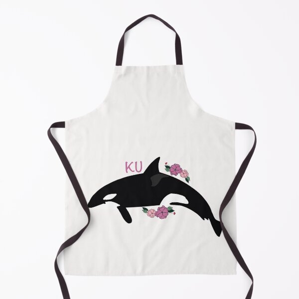 Item preview, Ku the killer whale flower art designed and sold by Animaldesigns24.