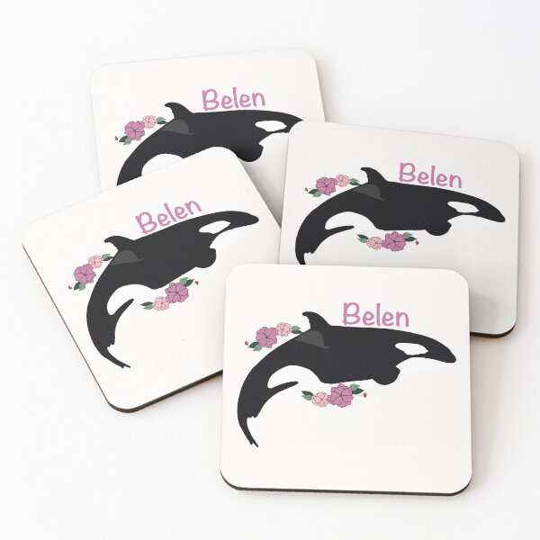 Item preview, Belen the killer whale flower art designed and sold by Animaldesigns24.
