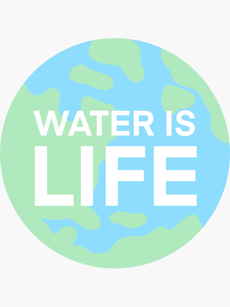 Decal 2638  Water Is Life Bumper Sticker 