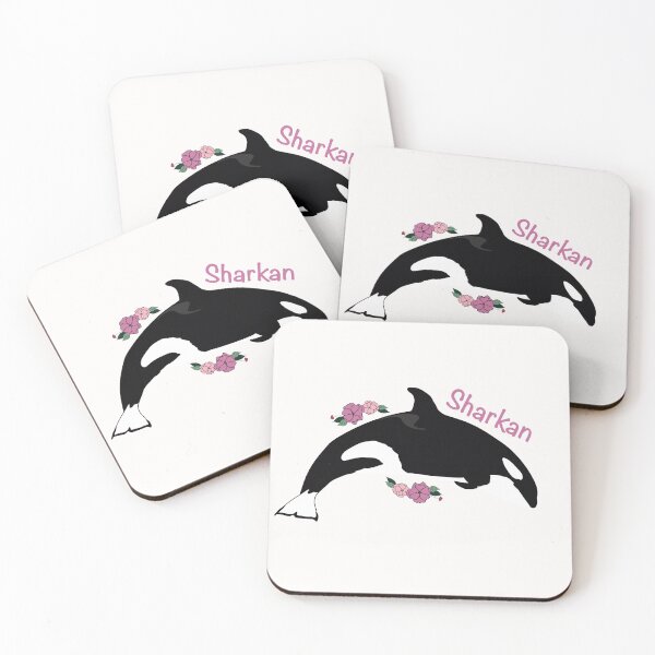 Item preview, Sharkan the killer whale flower art designed and sold by Animaldesigns24.