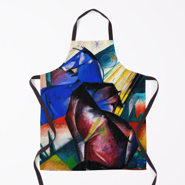Item preview, Two Horses, Red and Blue-Franz Marc designed and sold by LexBauer.