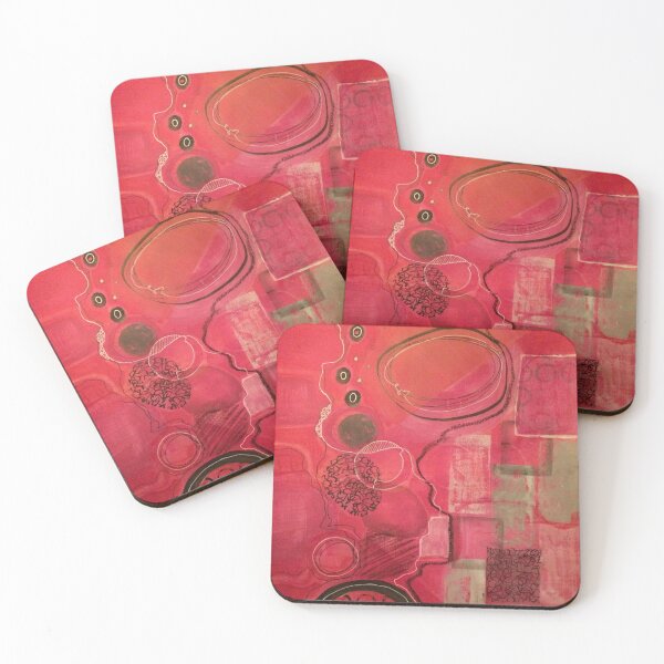 Item preview, Pink Pebbles  - Abstract Acrylic Painting designed and sold by Nina Lahrmann.