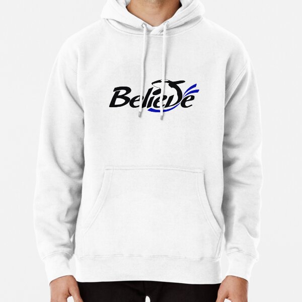 BELIEVE logo Pullover Hoodie for Sale by Animaldesigns24