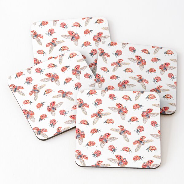 Item preview, Lucky Ladybugs - White designed and sold by beccaboyce.