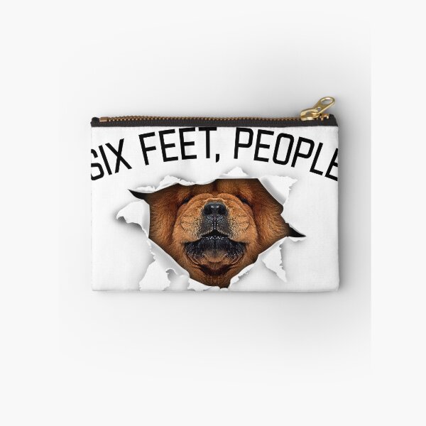 Item preview, Growling Chow Chow dog - six feet people animals face tear torn social distance designed and sold by Dolphin Graphic.
