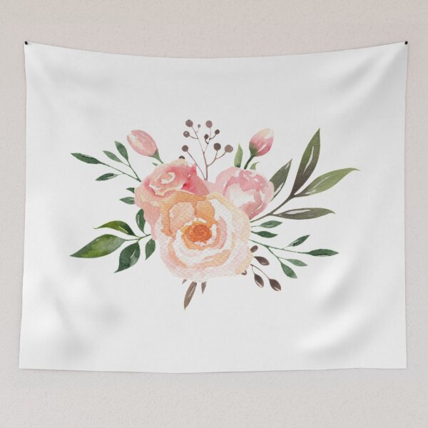 Item preview, pink roses watercolour sticker designed and sold by moon-drunk.