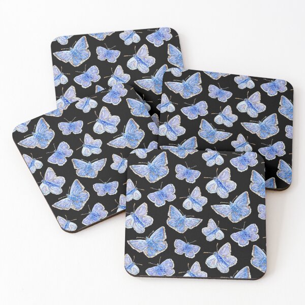 Item preview, Blue Butterflies - Black designed and sold by beccaboyce.