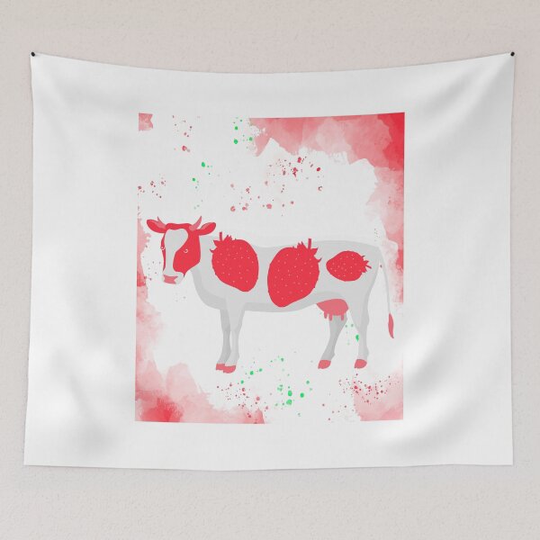 Item preview, Strawberry Cow, Cute Pink Rune Game Cow, Next Level designed and sold by theodorchik.