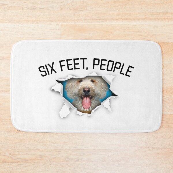 Item preview, Poodle - six feet people animals face tear torn social distance designed and sold by Dolphin Graphic.