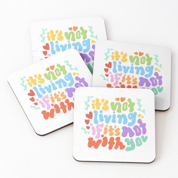 Item preview, IT'S NOT LIVING (IF IT'S NOT WITH YOU) | The 1975 designed and sold by HEART0UT.