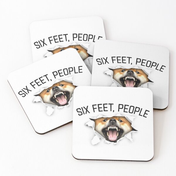 Item preview, Shiba inu Dog Animal Facemask - six feet people animals face tear torn social distance designed and sold by Dolphin Graphic.