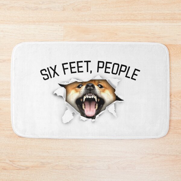 Item preview, Shiba inu Dog Animal Facemask - six feet people animals face tear torn social distance designed and sold by Dolphin Graphic.