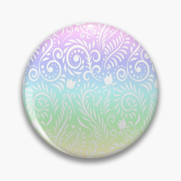 Item preview, Floral and Leaves - Pastel Rainbow RS designed and sold by CreativityRoams.