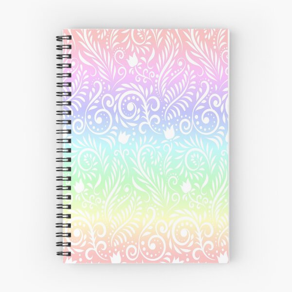 Item preview, Floral and Leaves - Pastel Rainbow RS designed and sold by CreativityRoams.
