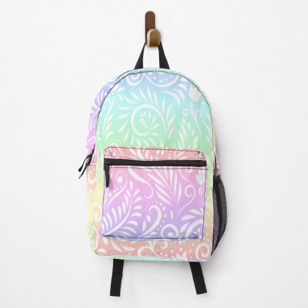 Item preview, Floral and Leaves - Pastel Rainbow RS designed and sold by CreativityRoams.