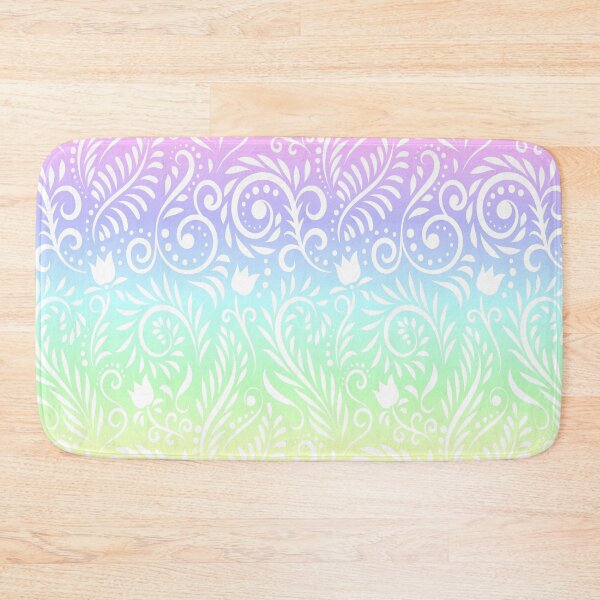 Item preview, Floral and Leaves - Pastel Rainbow RS designed and sold by CreativityRoams.