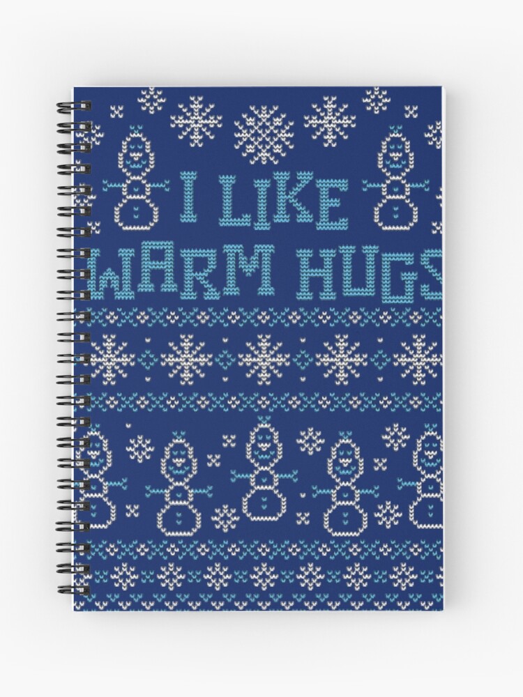 Cahier A Spirale Bonhomme De Neige J Aime Chaud Calins Citations Par Bearbon Redbubble