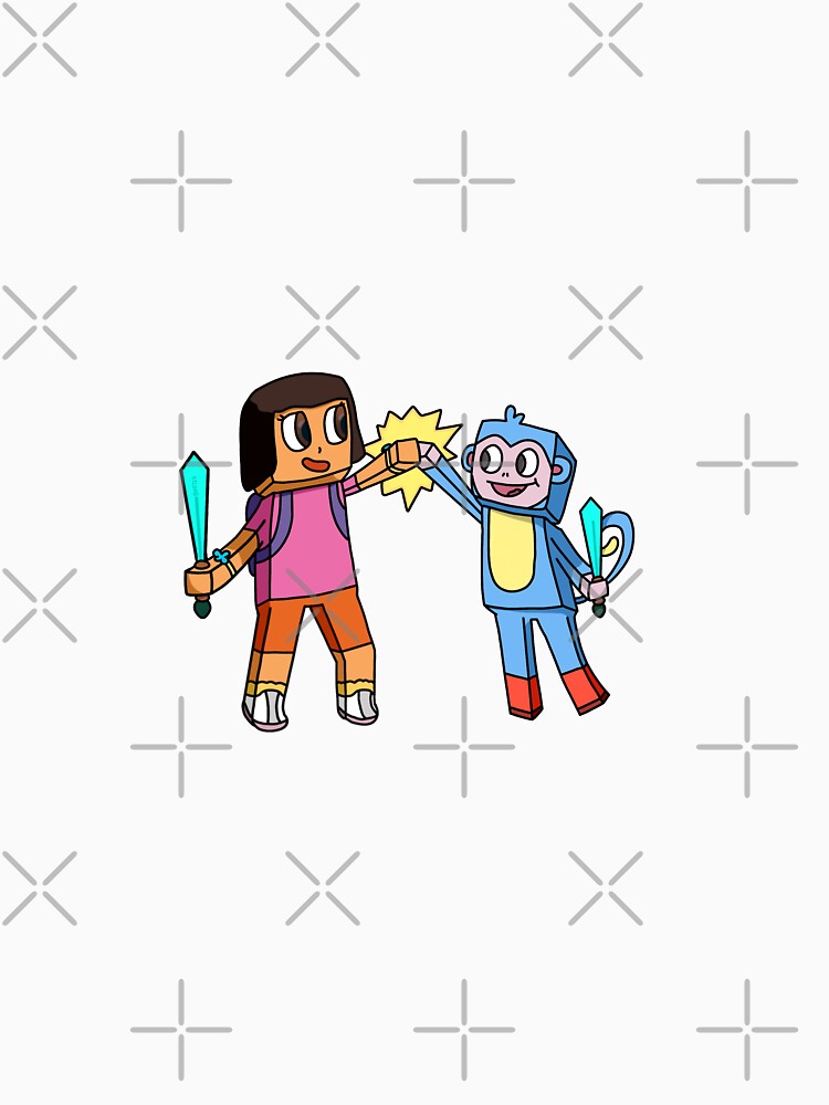 "Dora and Boots Minecraft Skins" Tshirt by Bell723 Redbubble
