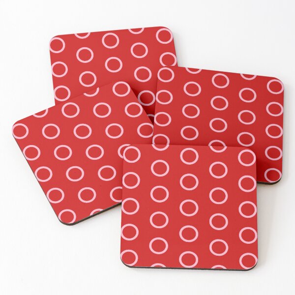 Item preview, pink circle red background designed and sold by miaterinka.