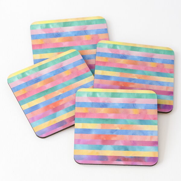 Item preview, watercolor, multicolor, stripes, rainbow, abstract designed and sold by bertiescrochu.