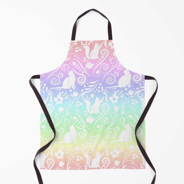 Item preview, Cat and Flowers - Pastel Rainbow RS designed and sold by CreativityRoams.