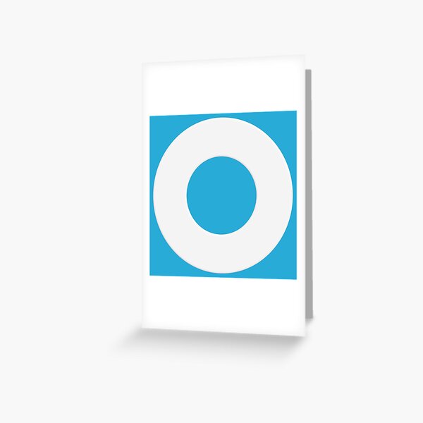 White doughnut vector. Greeting Card