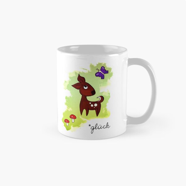 Item preview, Deer and butterfly *glück designed and sold by cate-rocket.