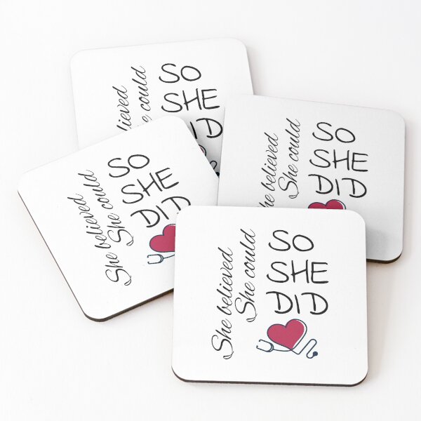 Item preview, She Believed She Could So She Did : Nurse Life designed and sold by SJRoil.