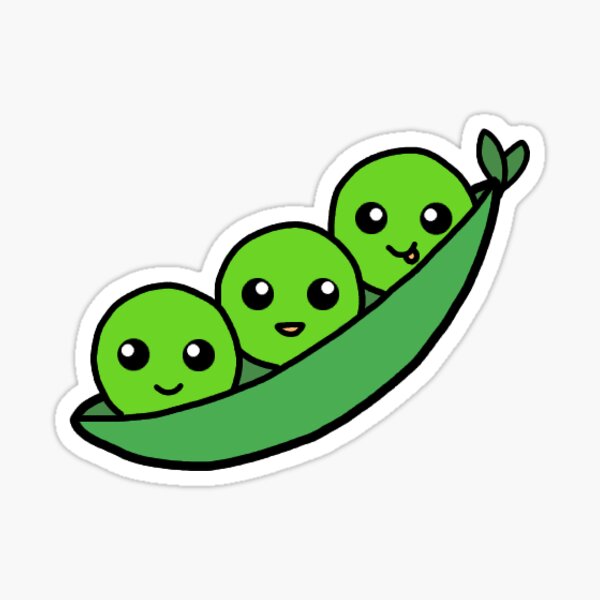 "Peas in a Pod" Sticker for Sale by aeststickers Redbubble