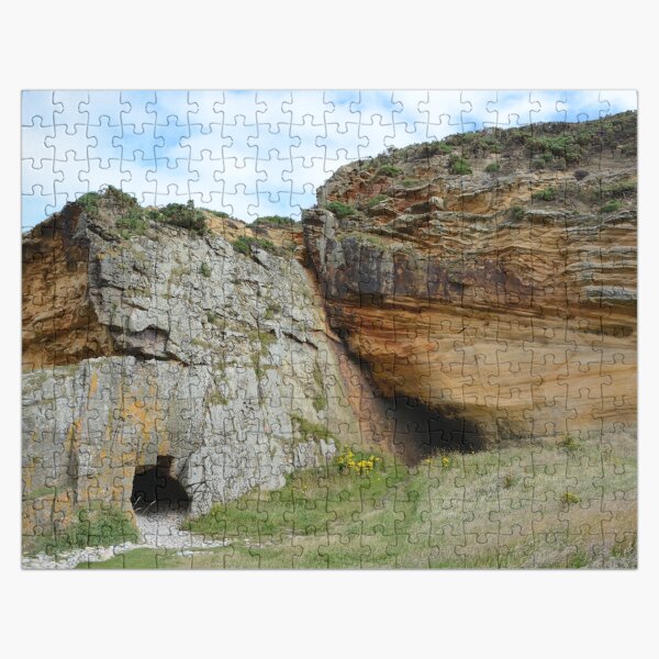 Caves at Clashach Cove, Moray Jigsaw Puzzle