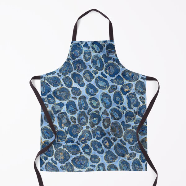 Item preview, Leopard Faux Fur Texture Blue marble designed and sold by k9printart.