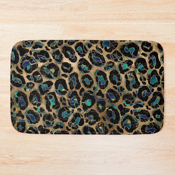 Item preview, Leopard Faux Fur Texture Marble and gold designed and sold by k9printart.