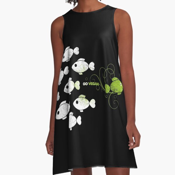 VEGANS DARE A-Linien Kleid