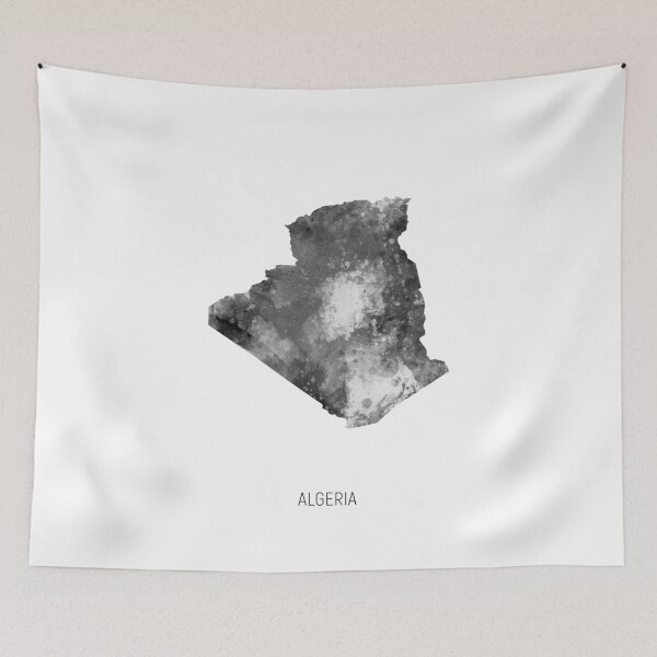 Artikelvorschau, Algeria Watercolor Map entworfen und verkauft von ArtPrints.