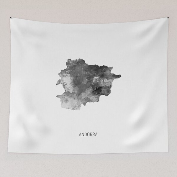 Item preview, Andorra Watercolor Map designed and sold by ArtPrints.