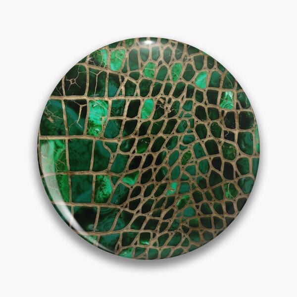 Item preview, Faux Crocodile texture Malachite and gold designed and sold by k9printart.