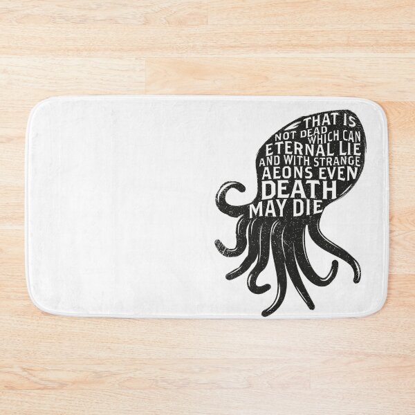 Item preview, Cthulhu Sleeps In R'lyeh - cthulhu quote, lovecraftian design designed and sold by the50ftsnail.